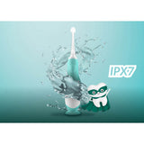 Neno Hvid, Grøn Electric Toothbrush Denti Til Børn M. 4 Børstehoveder