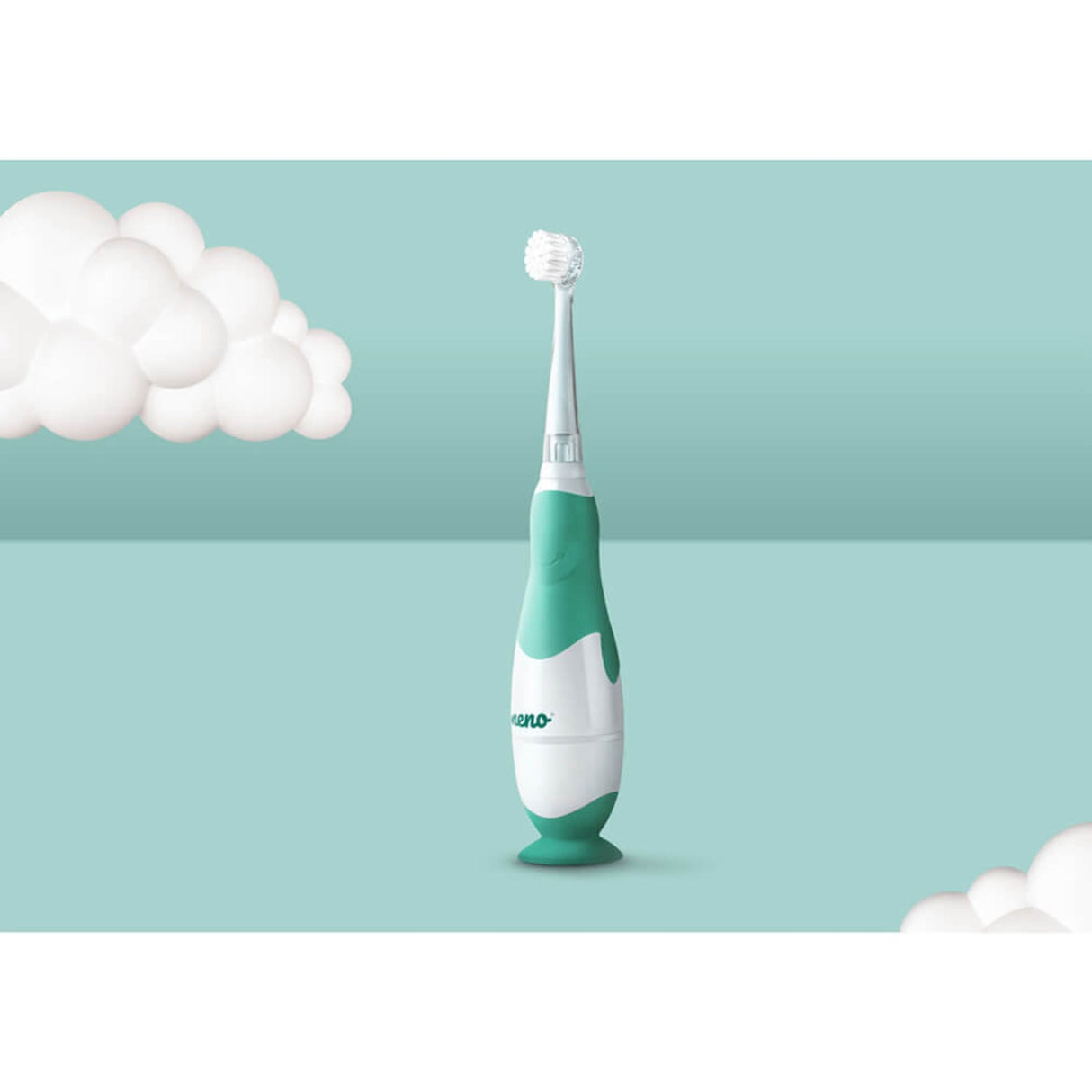 Neno Hvid, Grøn Electric Toothbrush Denti Til Børn M. 4 Børstehoveder