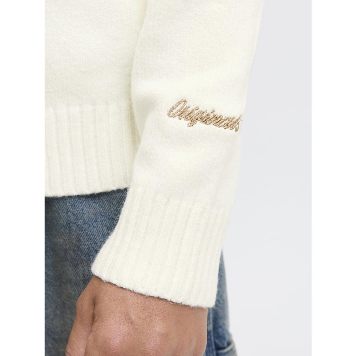 Jack & Jones Junior Sea Salt Jornorrebro Knit Crew Neck Ln Jnr