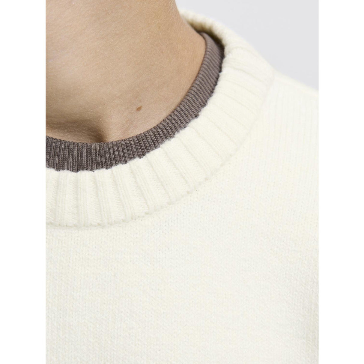 Jack & Jones Junior Sea Salt Jornorrebro Knit Crew Neck Ln Jnr