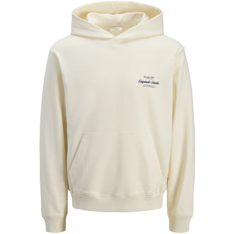 Jack & Jones Junior Antique White Jornorrebro Typo Back Sweat Hood Sn Jnr