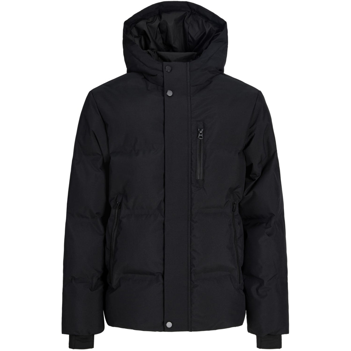 Jack & Jones Junior Black Jcotrace Alpha Puffer Jacket Jnr