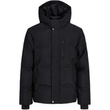 Jack & Jones Junior Black Jcotrace Alpha Puffer Jacket Jnr