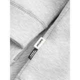 Jack & Jones Junior Light Grey Melange Jcolegacy Sweat Scuba Zip Hood Sn Jnr