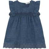 Minymo Faded Denim Dress Ss Chambray