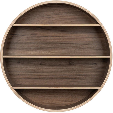 Curve Lab Walnut Round Shelf