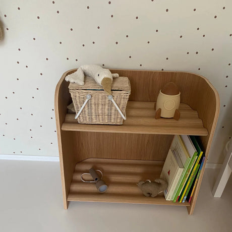 Curve Lab Walnut Small Curvy Bookcase