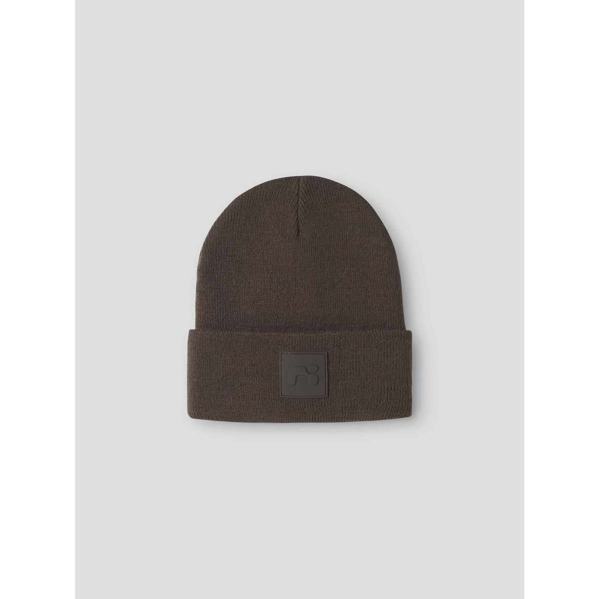 Name It Seal Brown Nknmalik Knit Beanie Badge1
