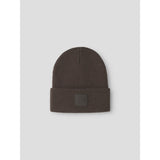 Name It Seal Brown Nknmalik Knit Beanie Badge1