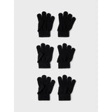 Name It Black Nmnmagic Knit Gloves 3P