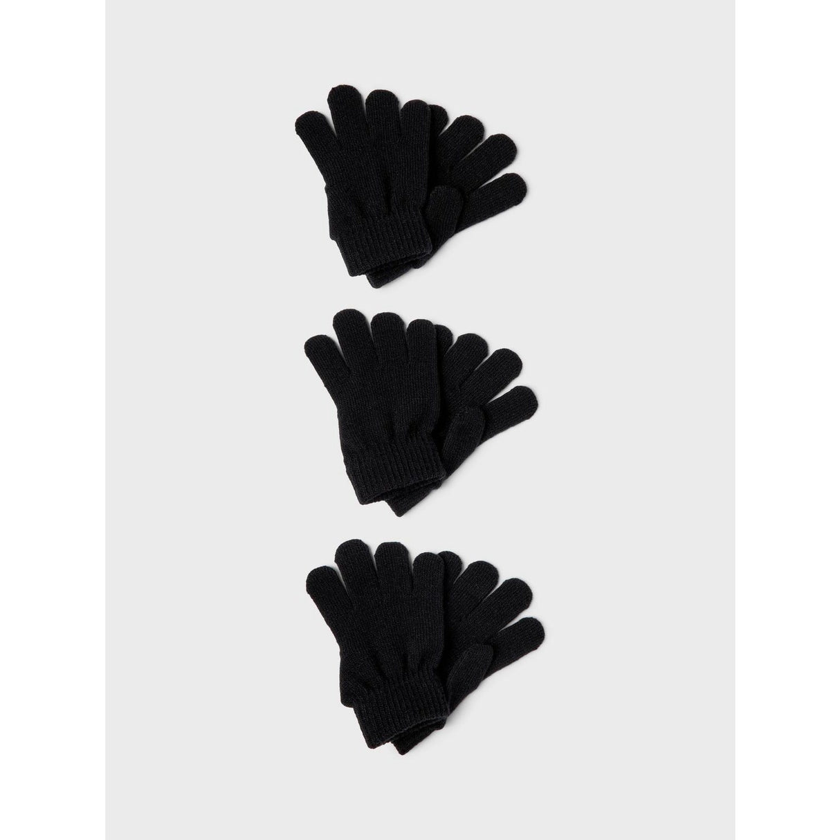 Name It Black Nmnmagic Knit Gloves 3P