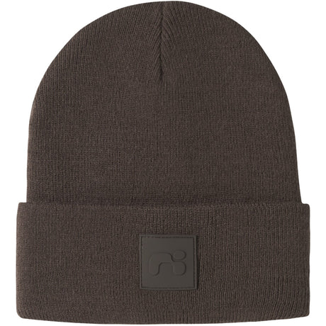 Name It Seal Brown Nmnmalik Knit Beanie Badge1