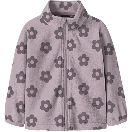 Name It Violet Ice Flower Nmnspektra Fleece Jacket Aop Fo
