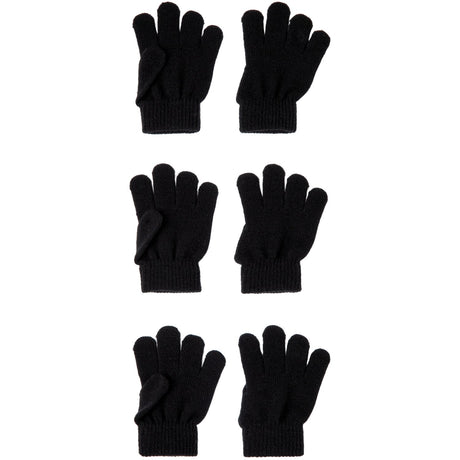 Name It Black Nmnmagic Knit Gloves 3P