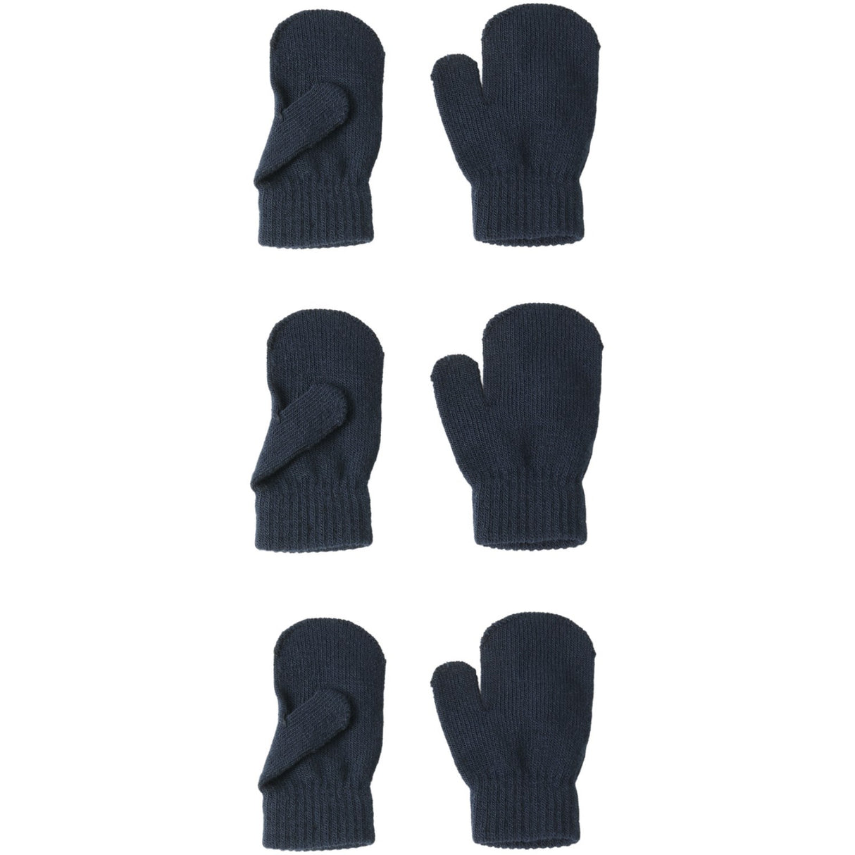 Name It Dark Sapphire Nmnmagic Knit Mittens 3P