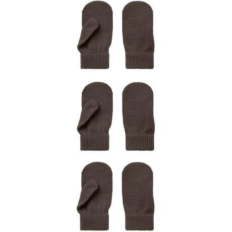 Name It Chocolate Chip Nmnmagic Knit Mittens 3P