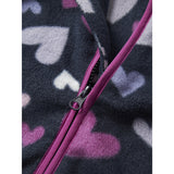 Name It Dark Sapphire Hearts Nmfmeeko Fleece Jacket Aop2 Noos