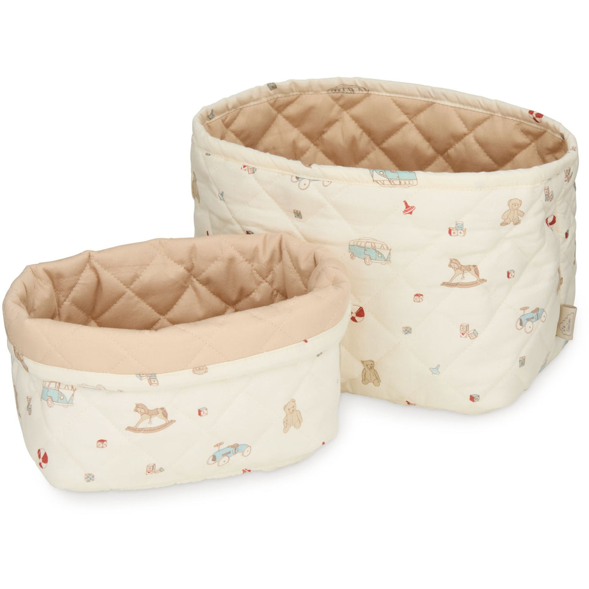Cam Cam Copenhagen Vintage Toys Quilted Storage Basket 2-Pack
