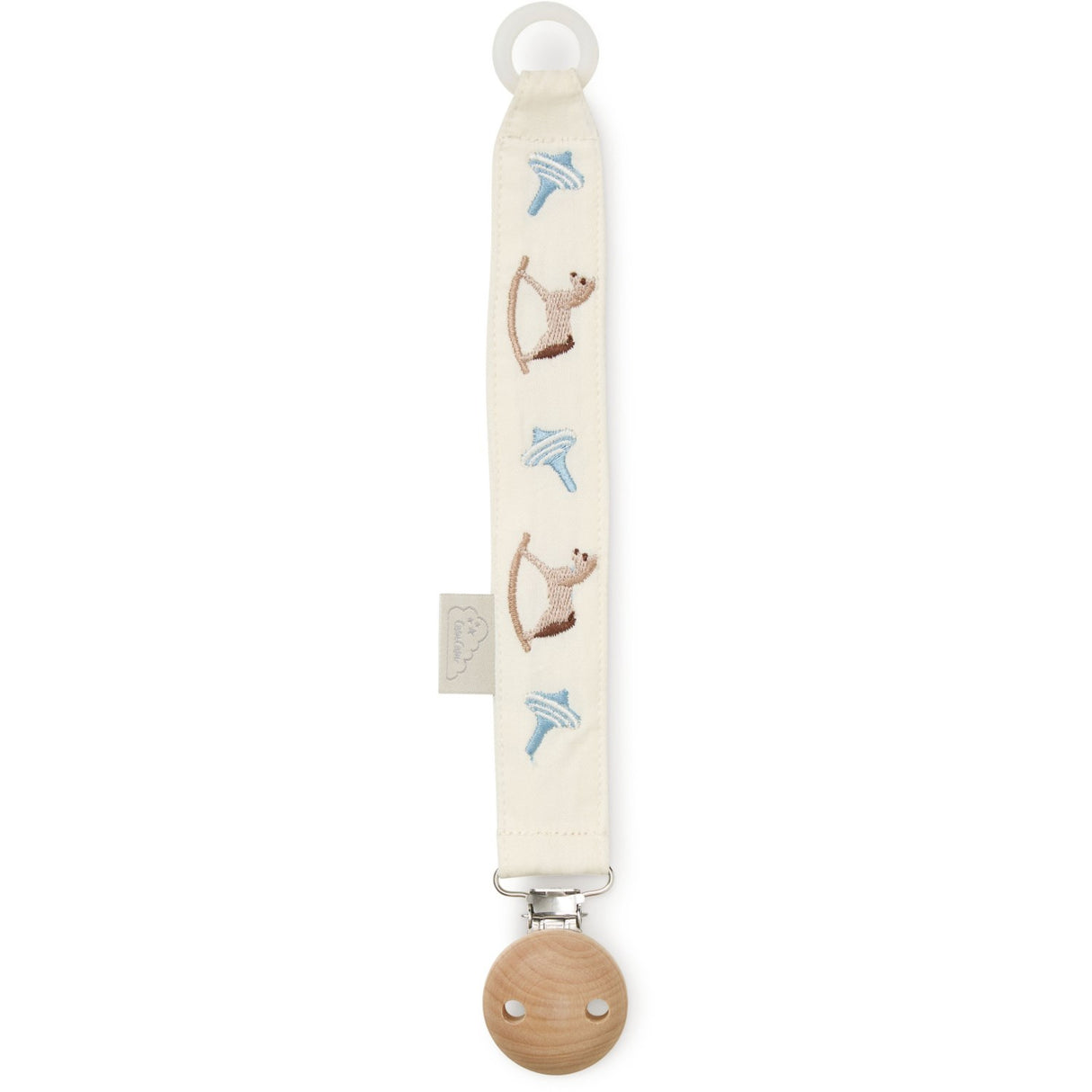 Cam Cam Copenhagen Vintage Toys Embroidered Pacifier Holder