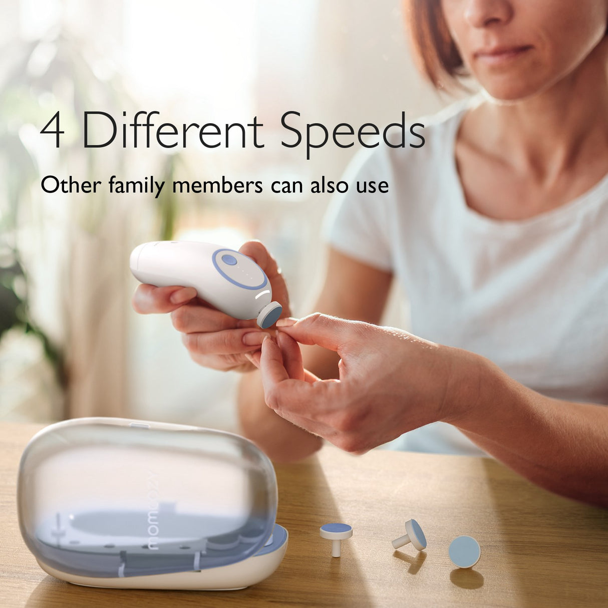 Momcozy Green Electric Baby Nail File - Low Noise