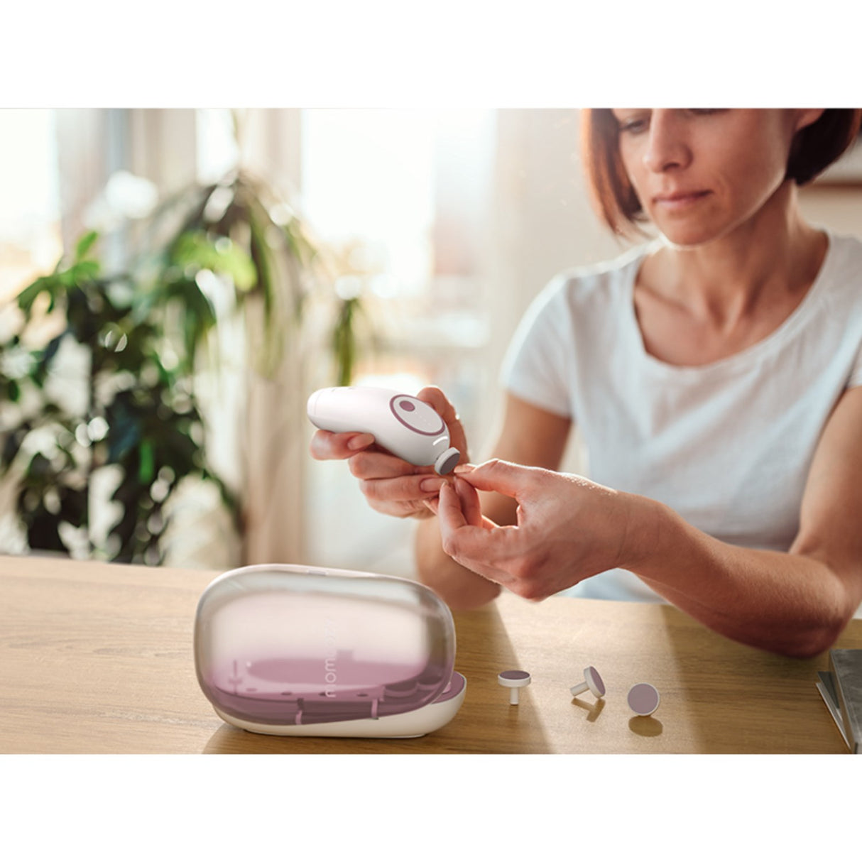 Momcozy Green Electric Baby Nail File - Low Noise