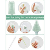 Momcozy Green Push-Press Design Bottle Brush Kit