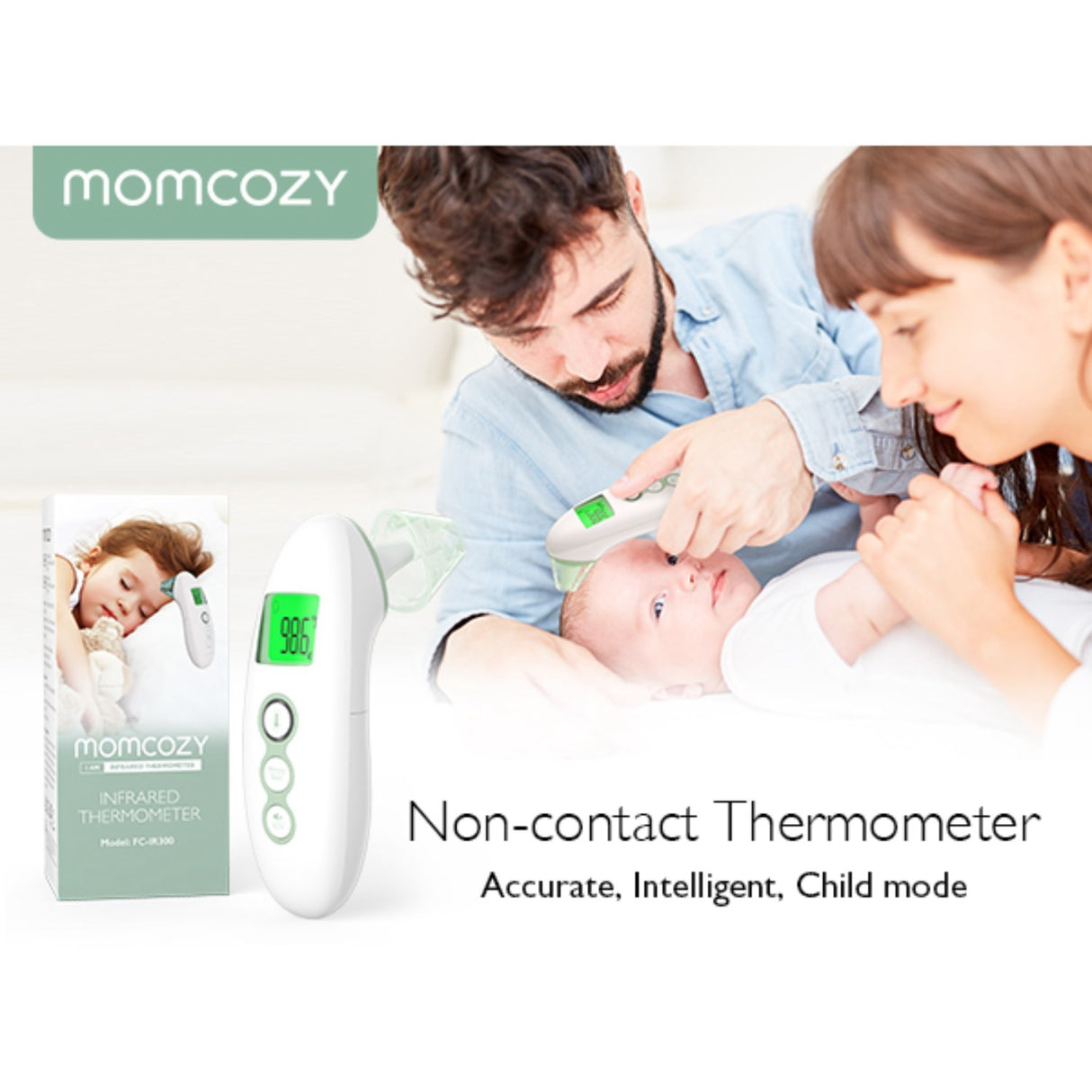 Momcozy Non-Contact Forehead And Ear Thermometer