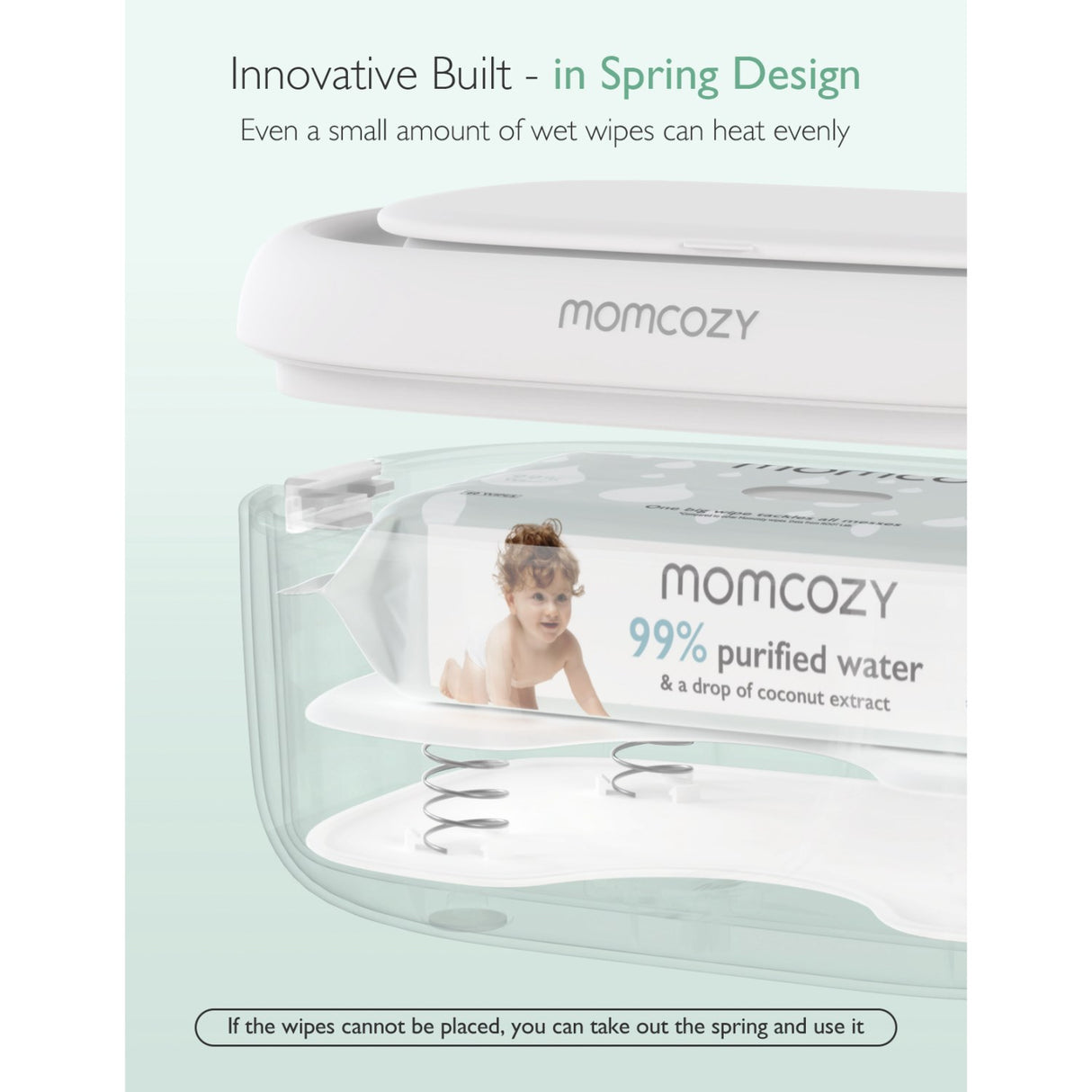 Momcozy Large Capacity Baby Wipe Warmer- EU Version