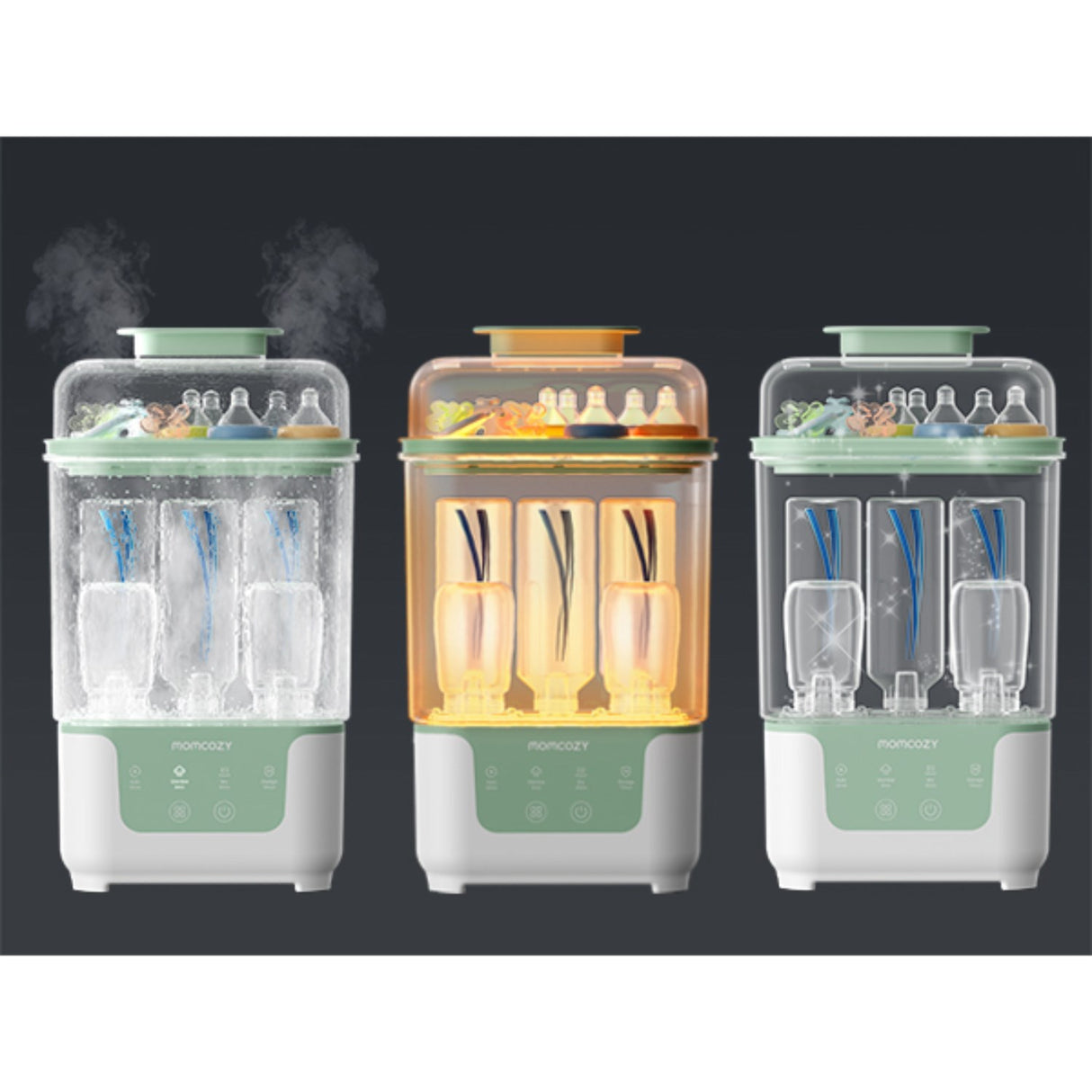 Momcozy BS04 4-in-1 Bottle Sterilizer And Dryer