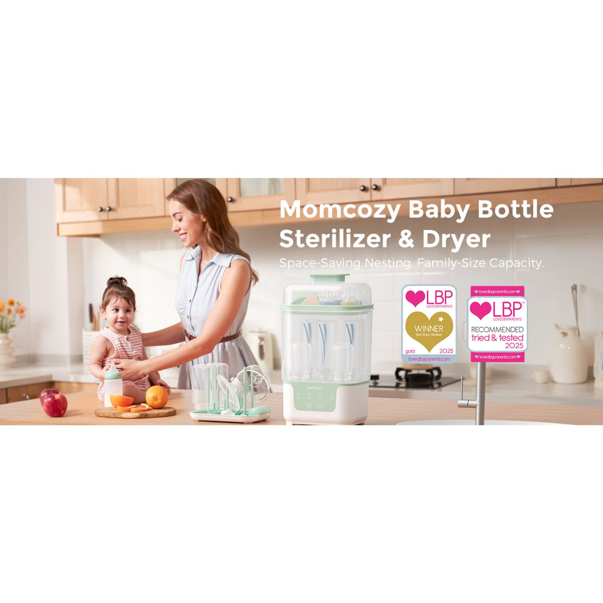 Momcozy BS04 4-in-1 Bottle Sterilizer And Dryer