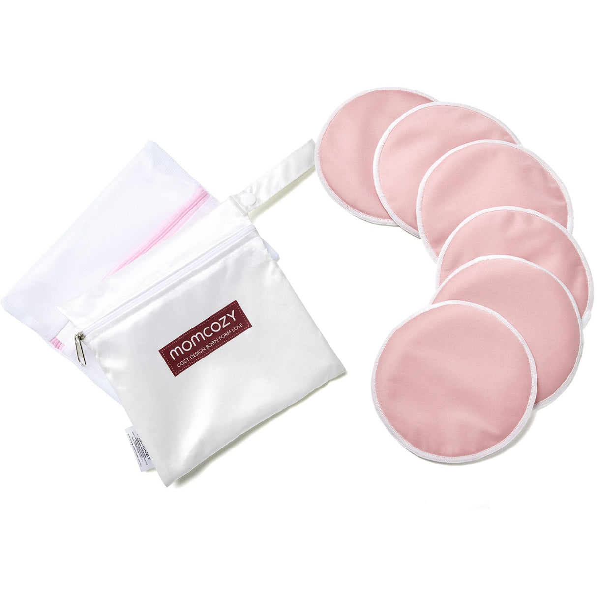Momcozy Natural Reusable Nursing Pads 6-Pack Thin