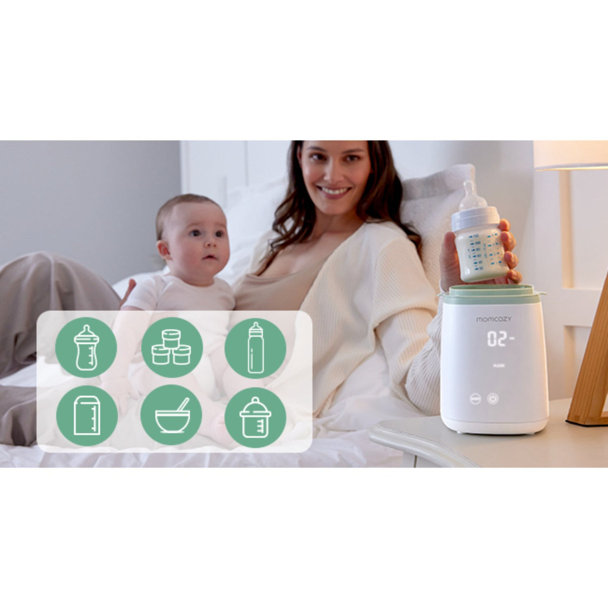 Momcozy MW01 6-in-1 Fast Baby Bottle Warmer