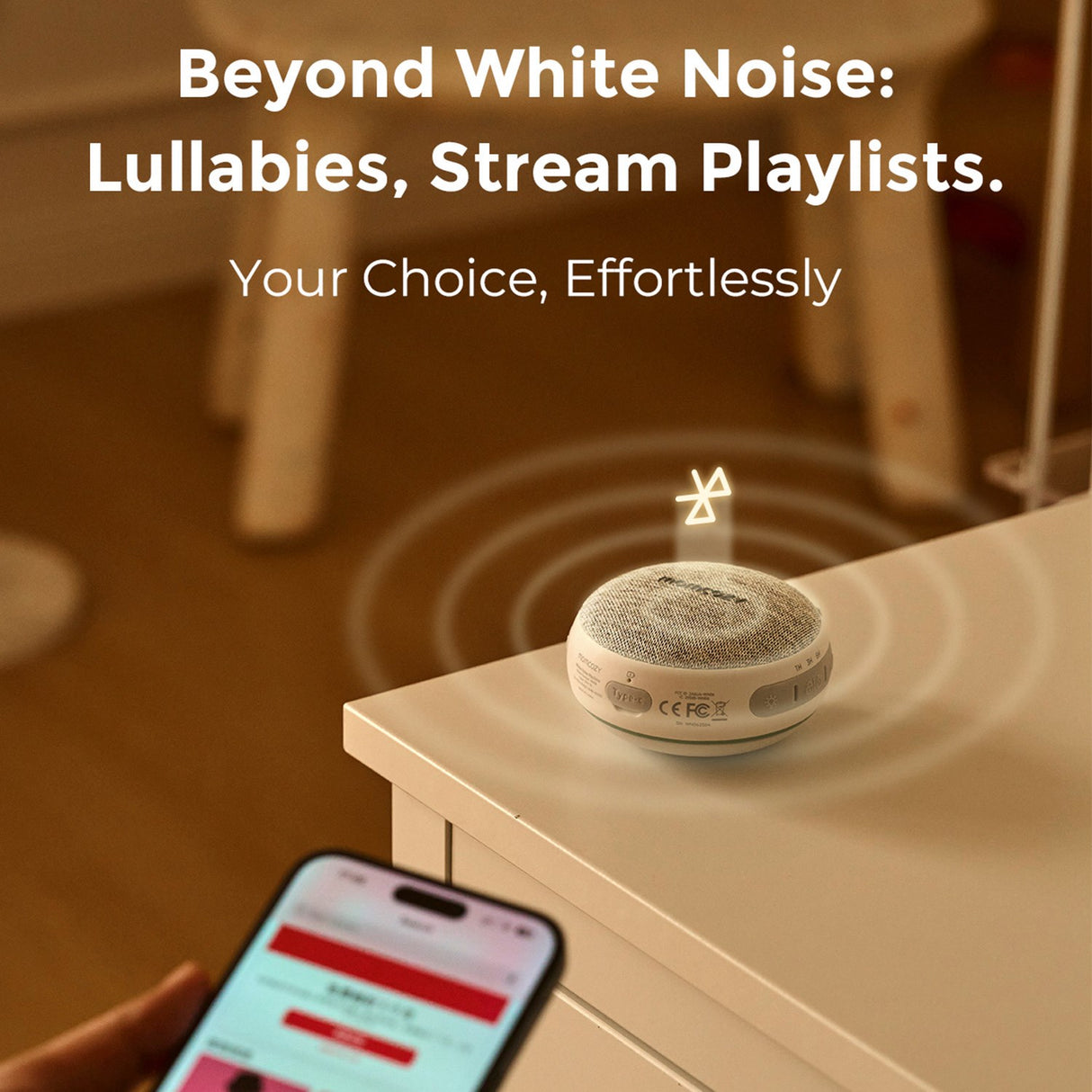 Momcozy Portable Sound Machine With Night Light
