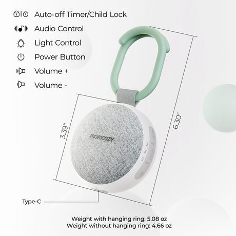 Momcozy Portable Sound Machine With Night Light