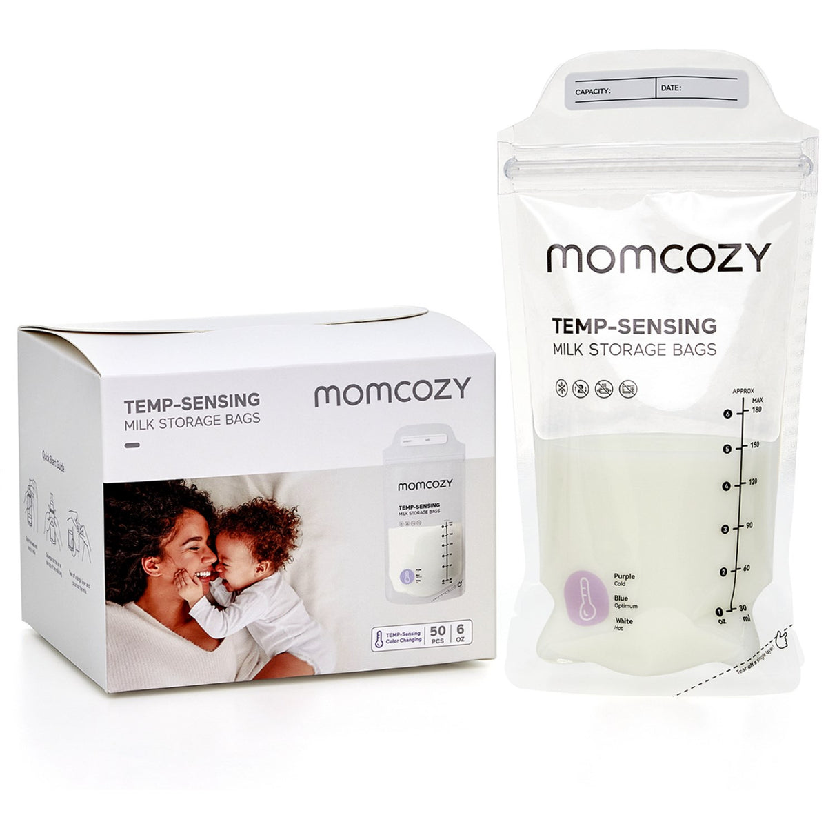Momcozy Breastmilk Bag 50-Pack