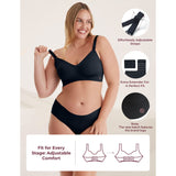 Momcozy Black YN21 Maternity Nursing Bra