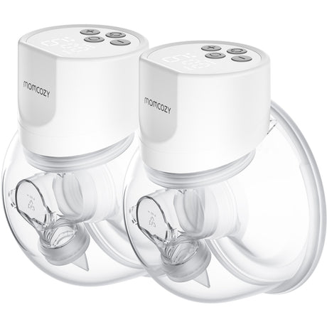 Momcozy Grey S12 Pro Wearable Breast Pump Double Pack