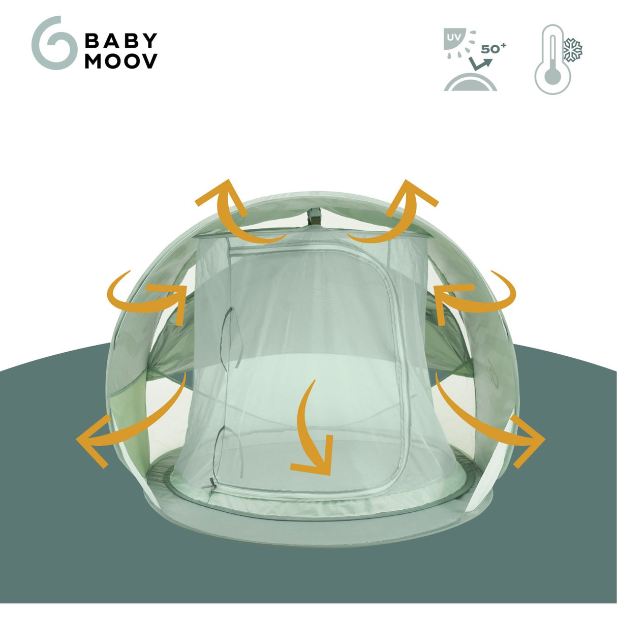 Babymoov Green Lagoon Anti UV Shelter Moov & Protect