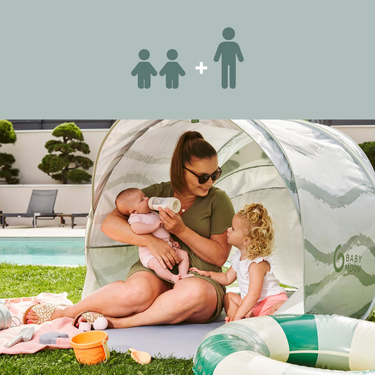 Babymoov Green Lagoon Anti UV Shelter Moov & Protect