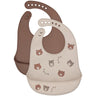 CeLaVi Silver Lining Silicon Bib (2-Pack)