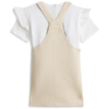 Tommy Hilfiger Classic Beige Dungaree Dress Set