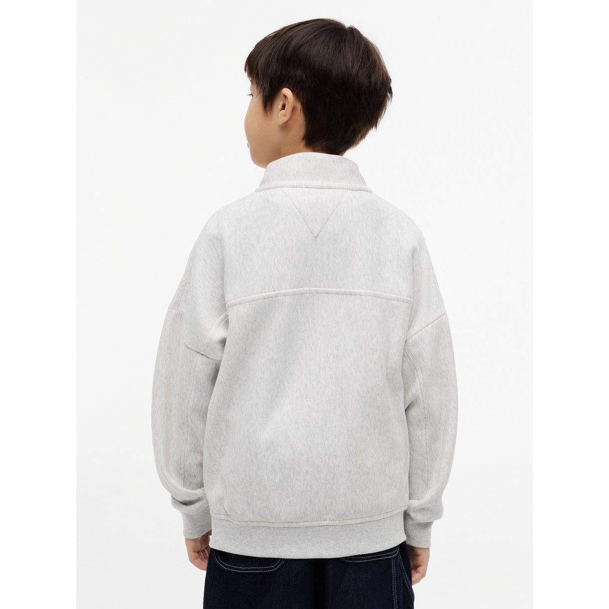 Tommy Hilfiger Light Grey Heather Hilfiger Varsity Zip Sweatshirt