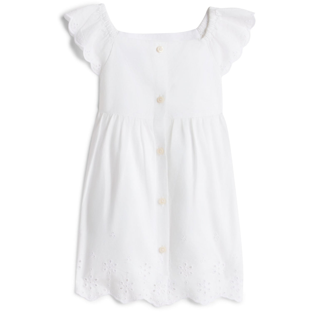 Tommy Hilfiger White Broiderie Anglaise Dress S/S