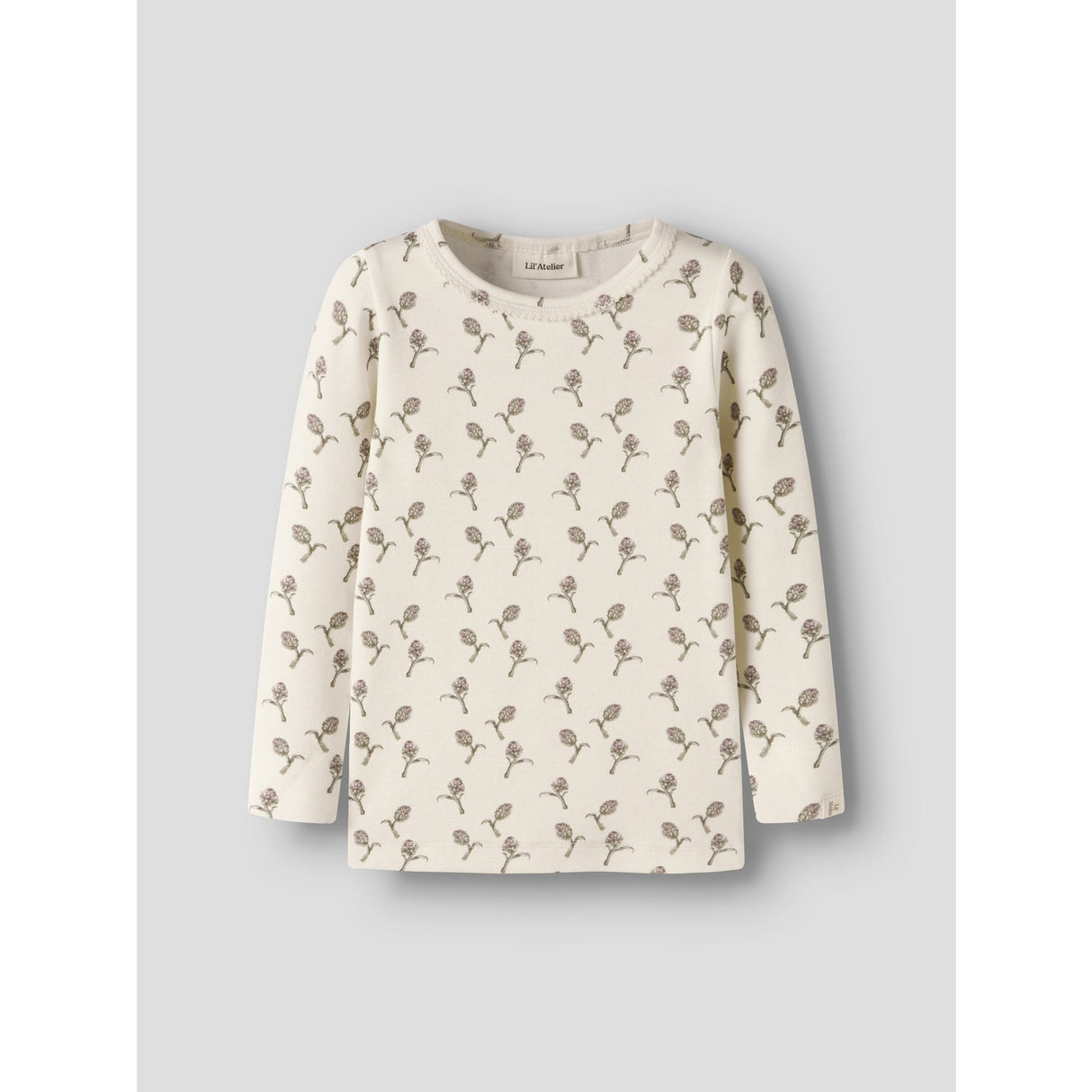 Lil'Atelier Turtledove Artichoke Nmfgayo Sig Ls Slim Top Lil