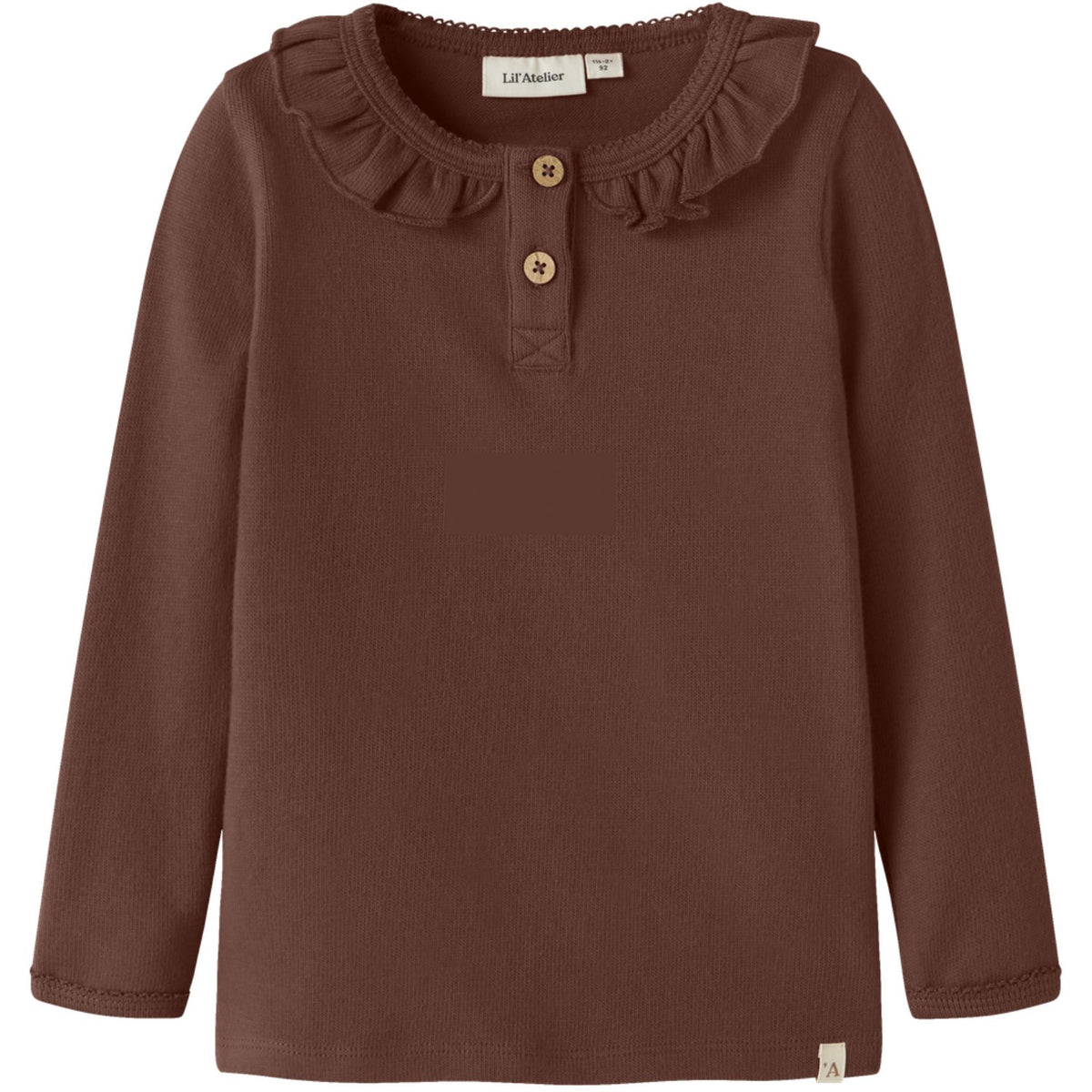 Lil'Atelier Mahogany Nmfthoro Huf Ls Slim Top Lil