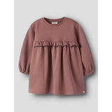 Lil'Atelier Withered Rose Nmfkilano Ls Loose Sweat Dress Bru Lil