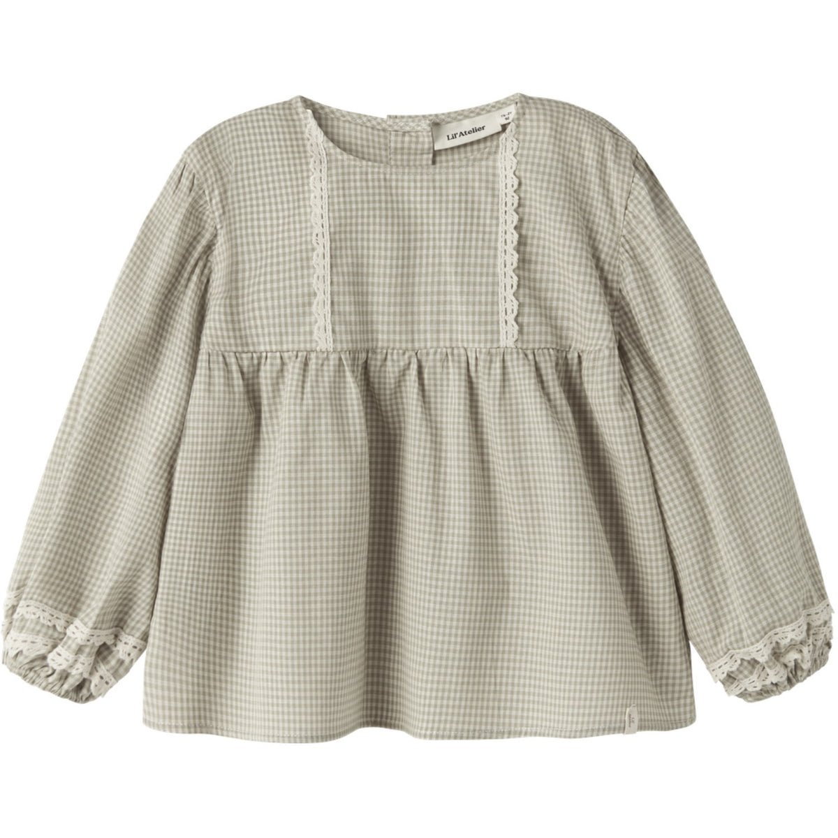 Lil'Atelier Moss Gray Nmfoleno Ls Loose Shirt Lil