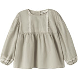 Lil'Atelier Moss Gray Nmfoleno Ls Loose Shirt Lil