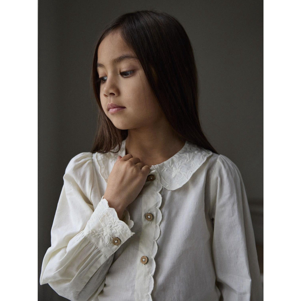 Lil'Atelier Turtledove Nmfola Ls Loose Shirt Lil