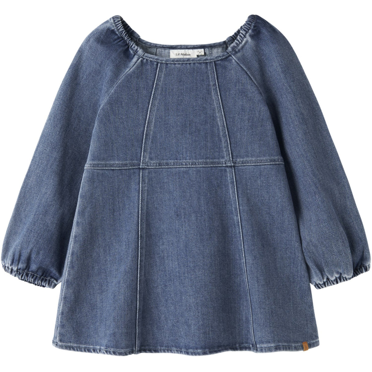 Lil'Atelier Dark Blue Denim Nmfobello Ls Loose Dnm Dress 1144-Se Lil